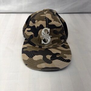 MLB Camo Kids Hat with Silver Logo